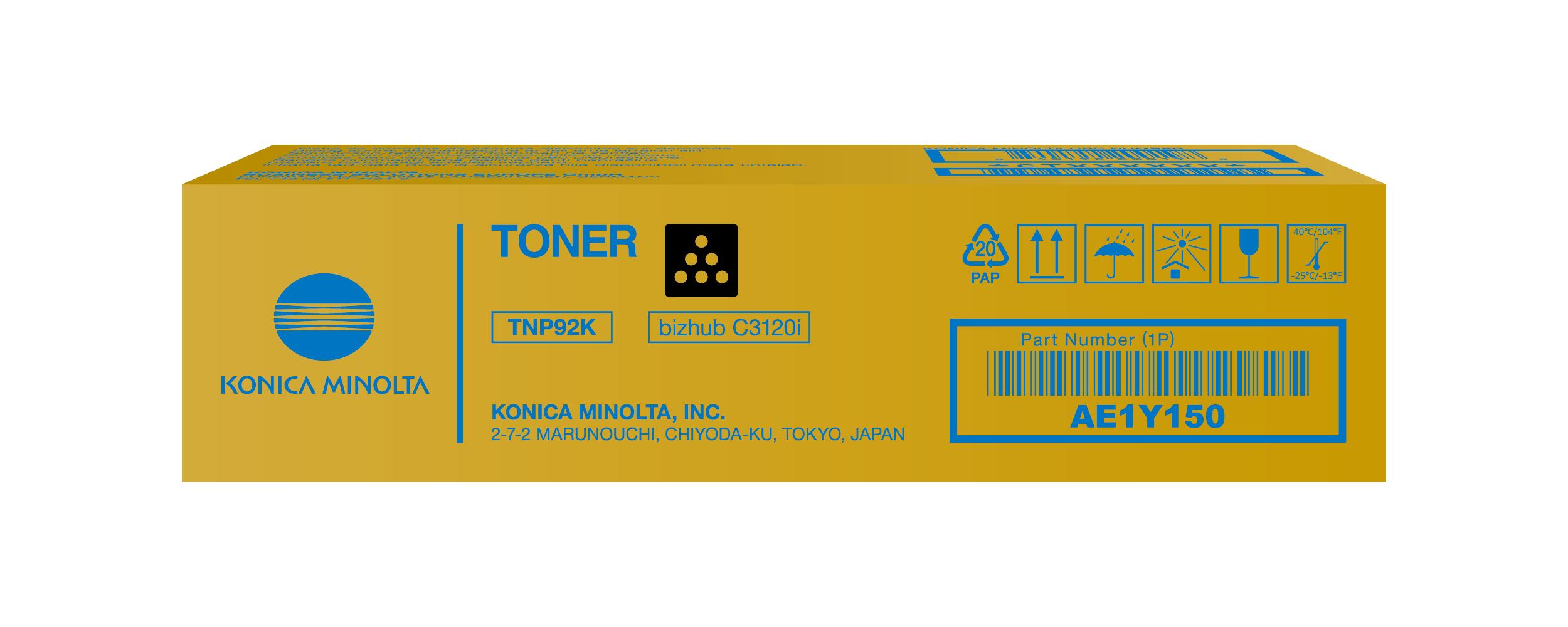 Toner Zwart voor bizhub C3120i - TNP92K