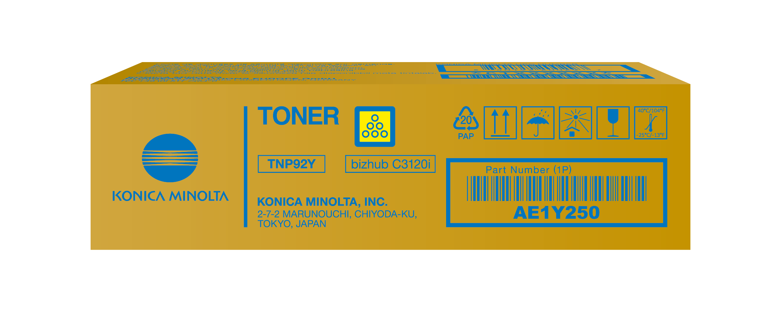 Toner Geel voor bizhub C3120i - TNP92Y