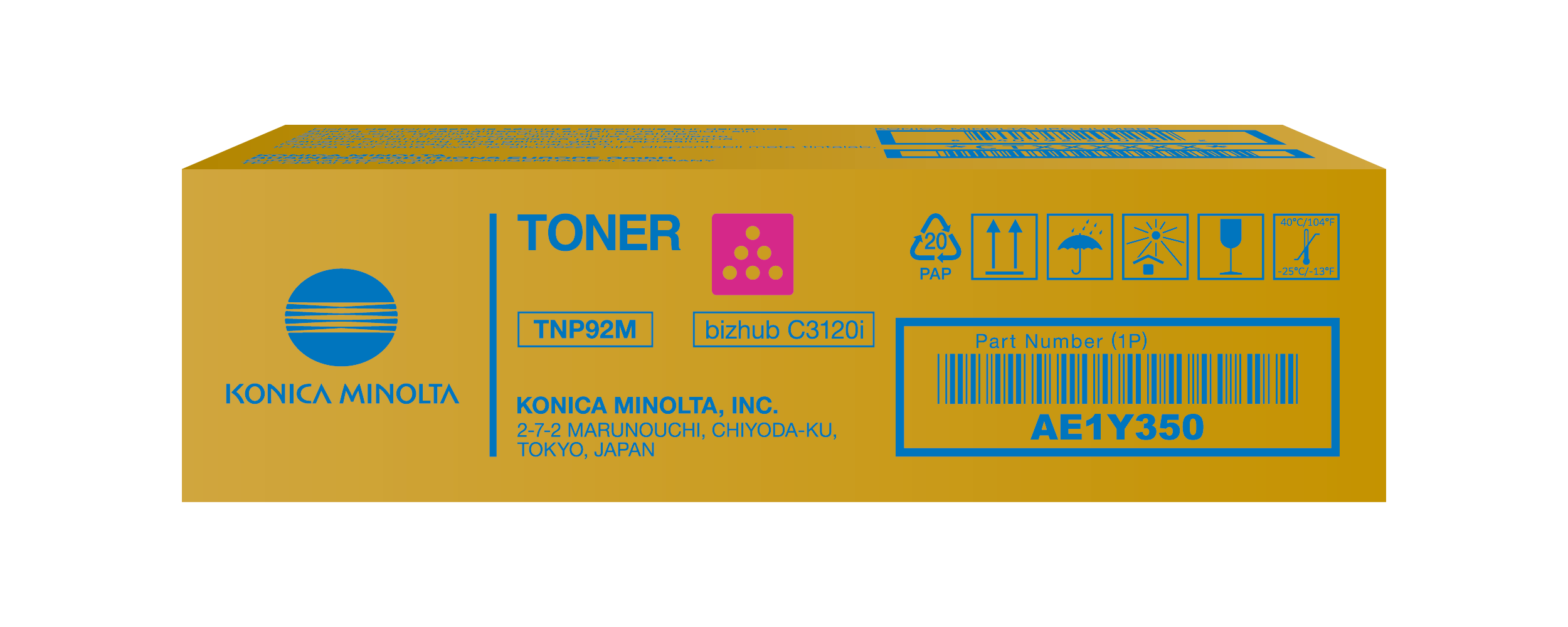 Toner Magenta voor bizhub C3120i - TNP92M
